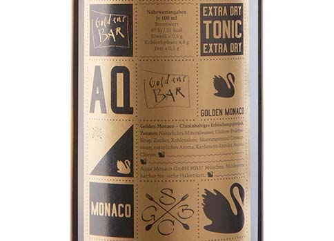 Article Aqua Monaco Label Golden Monaco Goldene Bar DOUBLE